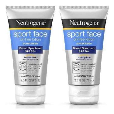 Imagem de 2 X Neutrogena Sport Face Oil Free Protetor - Fator 70+