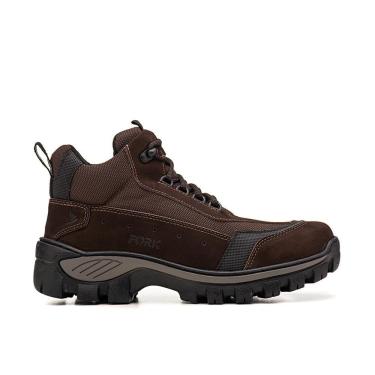 Imagem de Bota Adventure Couro Masculina Conforto Resistente Trekking