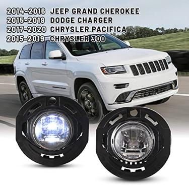 Imagem de AUTOWIKI Conjunto de faróis de neblina LED para Jeep Grand Cherokee 2014-2016/Dodge CHARGER 2015-2019 / CHRYSLER 300 2015-2019/ CHRYSLER PACIFICA 2017-2020