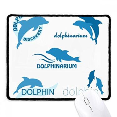 Imagem de Mousepad Blue Ocean Dolphin Biology Tapete de borracha para jogos