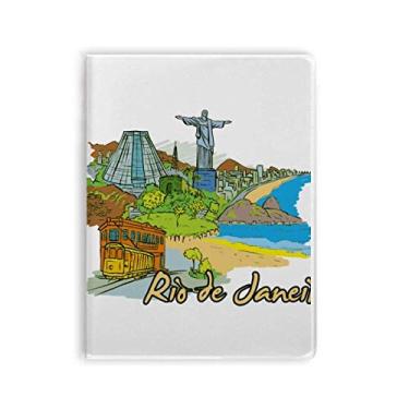 Imagem de Diário de capa macia pintada à mão do Brasil Rio de Janeiro