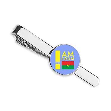 Imagem de Clipe de gravata I Am From Burkina Faso para presente de homem de negócios