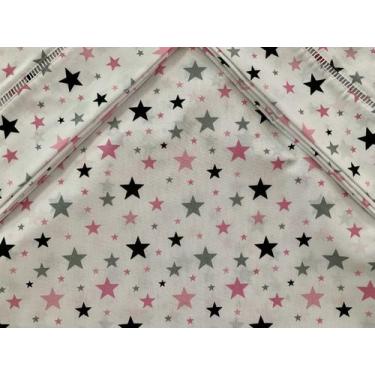 Jogo de Cama Princesa Estrelas Branco Queen 04 Peças - Percal 200