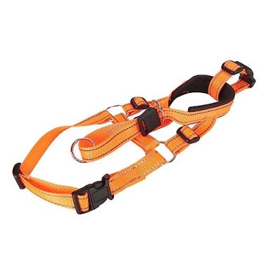 Imagem de Focinho de Cachorro Com Coleira, Evita Mordidas, Design de Controle Frontal para Cabeça de Cachorro, Focinheira Ajustável, Respirável para Caminhada