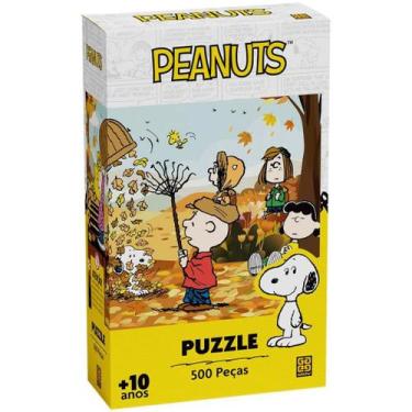 Imagem de Puzzle Quebra Cabeça Peanuts Snoopy C/ 500 Peças 04425 Grow