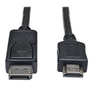 Imagem de TRIPP Lite Adaptador de cabo DisplayPort para HDMI, DP para HDMI (M/M), DP2HDMI, 1080P, 1,8 m (P582-006), preto