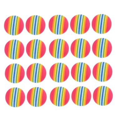 Imagem de BESPORTBLE 50 Unidades bola de arco-íris de golfe bolas de prática praticar bolas de trem interior bola coberta bola saltitante Eva