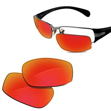 Imagem de Glintbay Lentes de óculos de sol de substituição 100% precisas para Ray-Ban RB3261 58 mm - Espelhado vermelho fogo polarizado