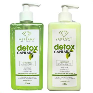 Imagem de Detox Capilar Shampoo e Máscara Reconstrutor Pós Química Hortelã e Chá Verde 530ml