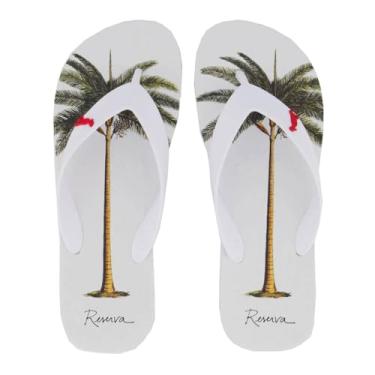 Imagem de Reserva Chinelo Palmeira Branco 38 Casual Homens Adultos Masculino