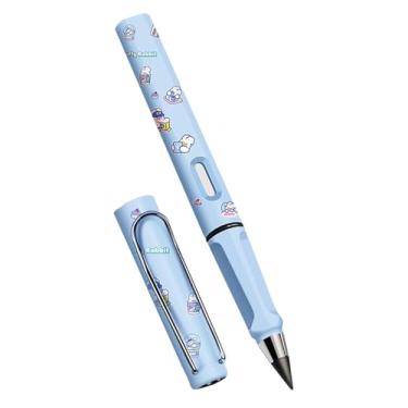 Imagem de Lápis sem tinta grafeno sem afiação e desenho para estudantes - Lápis azul + [2 pontas de lápis + 1 adesivo]-HB