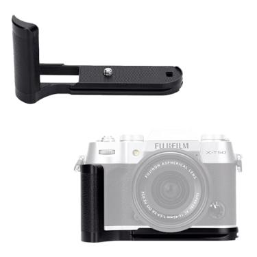 Imagem de JJC Suporte L de metal sólido para câmera Fuji Fujifilm X-T50 XT50, almofadas antiderrapantes, placa de liberação rápida Arca Swiss, orifício de tripé de 1/10.2 cm-20 e orifício de alça de mão, sem