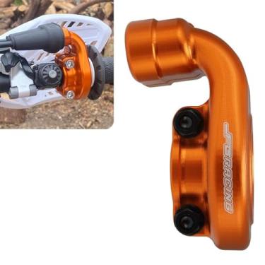 Imagem de POWERPARTS Billet Base de alumínio para controle do acelerador para KTM SXF XCF XCW SX XC FC FE FX FS TE 150/250/300/350/450/500 2015-2023 - Substitui a peça OEM 79002010025 (laranja)