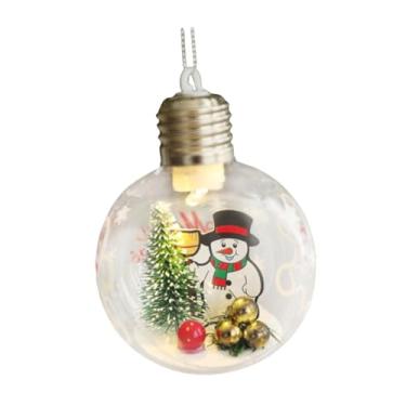 Imagem de menolana Árvore de Natal Boneco de Neve Bola Enfeite de Natal Bola de Natal com Luz Artesanato Decoração de Natal para Paredes Fazenda Feriados Festivais em