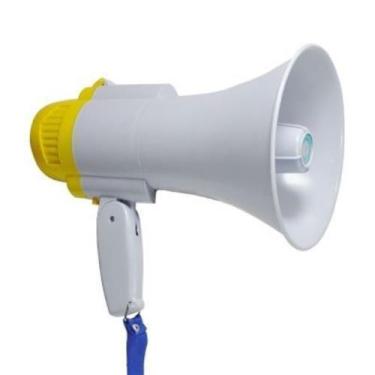 Imagem de Megafone Portátil Profissional 35W Com Sirene Gravação - Makeda