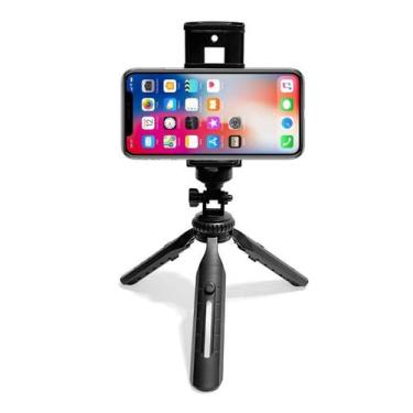 Imagem de Mini Tripe Para Celular Camera Ajustável Regulagem 360 Graus - It Blue