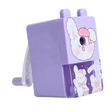 Imagem de IEUDNS Apontador de Lápis Manual Apontador de Lápis de Manivela para Crianças, Artistas, Estudantes e Escritório, Coelho Morango