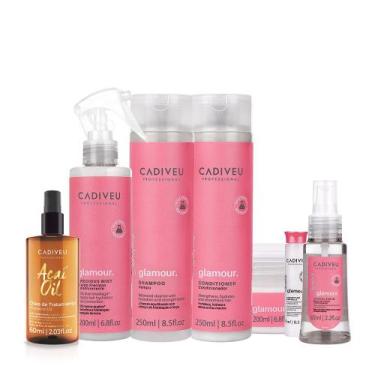 Imagem de Kit Cadiveu Profissional Essentials Glamour Completo e Óleo Açaí 60ml 