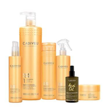 Imagem de Kit Cadiveu Professional Nutri Glow Shampoo Condicionador Máscara Fluí