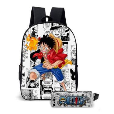 Imagem de Kit Mochila com Estojo Escolar Infantil Série One Peace - Use Thuco, M