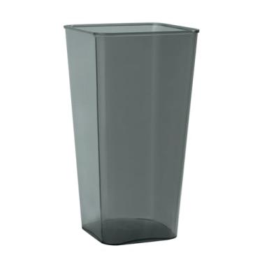 Imagem de UxicRuya Vaso de Flores Acrílico, Balde Alto Inquebrável, Arranjo de Flores, Vaso Decorativo para Quarto, Mesa de Festa, Decoração de Casa, Cinza M