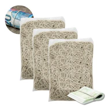 Imagem de Kit Elástico Liga Gominha Para Dinheiro Escritório Organização 3600 Un