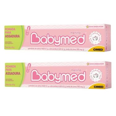 Imagem de Kit 2 Pomada Para Assadura Babymed Menina 45g - Cimed