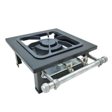 Imagem de Fogão 30x30 Mesa 1 Boca B Pressão 1 Queimador Duplo Perfil 6,5 Metalma
