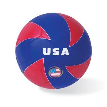 Imagem de Mikasa EUA Deluxe Capa acolchoada tamanho 5, vermelho/branco/azul