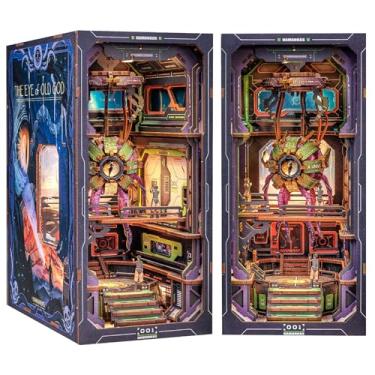 Imagem de CUTEBEE Book Nook Kit, DIY Booknook Miniature House Tiny House 3D Wooden Puzzle Dollhouse Kit for Adults and Teens, Bookshelf Insert Decor, DIY Craft Gift Model Build