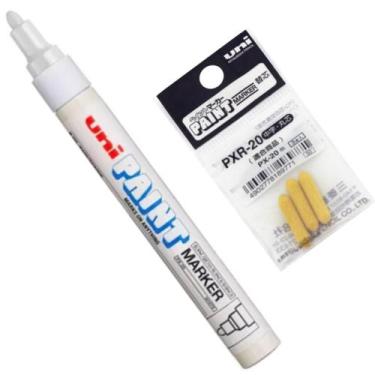 Imagem de Kit UniPaint  Marker PX-20 Branca + Refil - Uni-ball