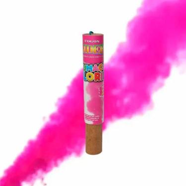 Imagem de Fumaça Colorida Rosa Bastão 38mm 1und - Neotrentina