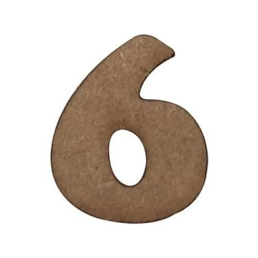 Imagem de Número para Aplique Kit 100un Artesanato 2,5cm Mdf Madeira - ATACADÃO 