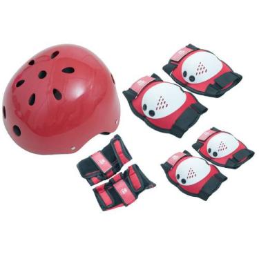 Imagem de Kit Proteção Radical Blister Tam (g) Completo Infantil- Bel, Vermelho