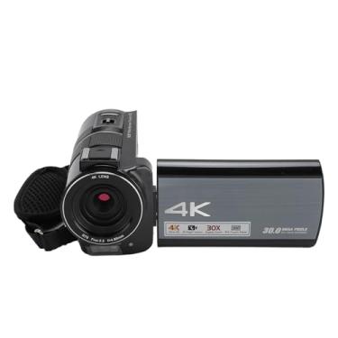 Imagem de Filmadora Com Câmera de Vídeo WiFi 4K, Câmera IPS Touchscreen de 3,5 Polegadas Com Microfone, Câmera de Vlogging Com Zoom Digital 30X Anti Vibração de 30 MP para Crianças,