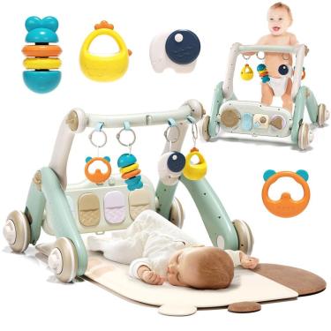 Imagem de Baby Gym com Walker Jovow 2 em 1 com tapete de jogo de 0 a 24 meses