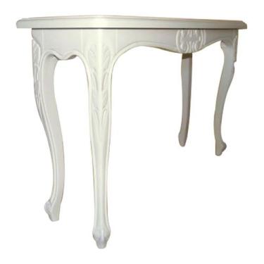 Imagem de Aparador Luís XV Entalhado em Madeira Maciça com Laca Branca - Decoraç