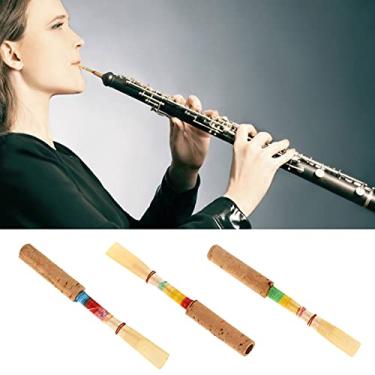 Imagem de Oboe Reed de 4 Unidades de Substituição de Instrumento de Vento para Peças Com Caixa de Armazenamento de Plástico