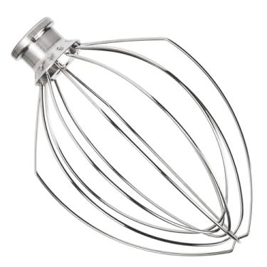 Imagem de Batedor de aço inoxidável para batedeira KitchenAid de 5 litros, chicote de fio de substituição K5AWW, acessório de misturador para KitchenAid, resistente, lavável na lava-louças