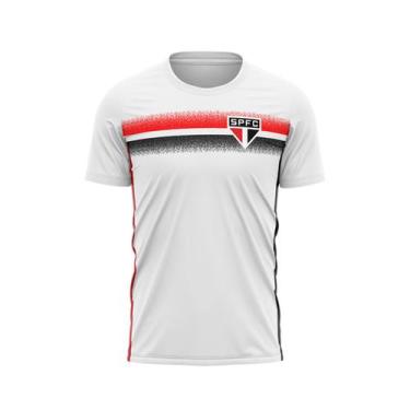 Imagem de Camisa São Paulo Soil Tricolor - Masculino - Braziline, M, Branco