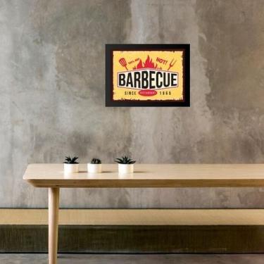 Imagem de Quadro Placa Vintage Churrasco - Barbecue 24x18cm - Quadros On-line, M