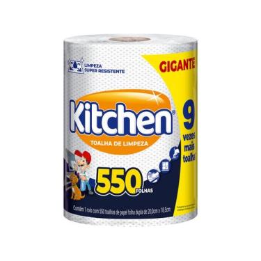Imagem de Papel Toalha Folha Dupla Gigante Softys Kitchen 550 Folhas