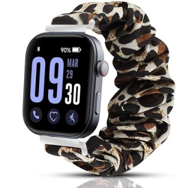 Imagem de Pulseira para relógios inteligentes GTX13, GTX12, Lamshaw 22 mm de tecido elástico elástico feminino bonito pulseiras de substituição compatíveis com relógios inteligentes Fitpolo GTX12, ENOMIR GTX12,