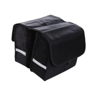 Imagem de simhoa Saco de de bicicleta de estrada, alforjes, fácil de instalar, pannier de bicicleta, portador de banco traseiro para adultos de viagem, atividades