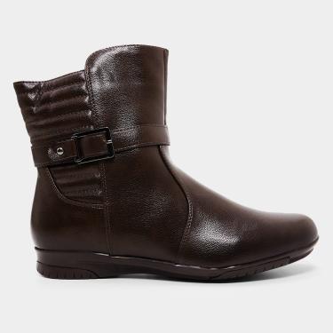 Imagem de Bota Mooncity Fivela Lateral Cano Médio Feminina-Feminino