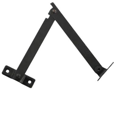 Imagem de 2 conjuntos de dobradiças de suporte de tampa permanecem bronzes antigos decoração de ferro caixa de dobradiça ferragens de móveis porta de armário móveis de cozinha ferragens (359-L-2)