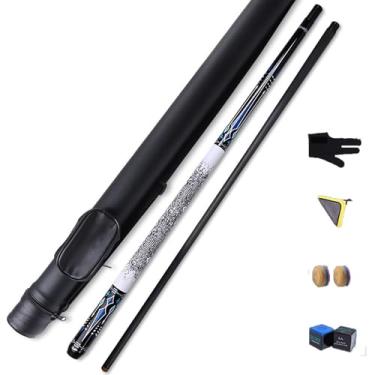 Imagem de Taco de Bilhar de Alta Performance, fibra de carbono Durável, Design Exclusivo e Construção Precisa para Jogadores Profissionais (B Tacos de bilhar e acessórios+ barril de tacos, 10.5mm)