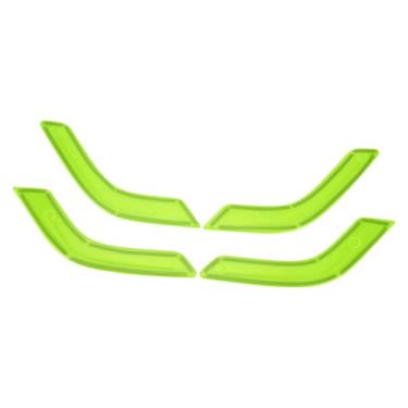 Imagem de REPAIROCK 1 conjunto de guarnições de tampa de moldura de painel de maçaneta frontal traseira para Jeep Wrangler JK JLU Maçaneta de porta interior acabamento ABS verde claro