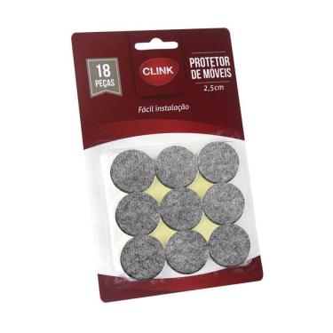 Imagem de Protetor De Móveis Redondo De Feltro Com 18 Unidades
