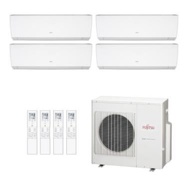 Imagem de Ar-Condicionado Multi Split Inverter Fujitsu 27.000 (3x Evap HW 9.000 + 1x Evap HW 12.000) Quente/Frio 220V